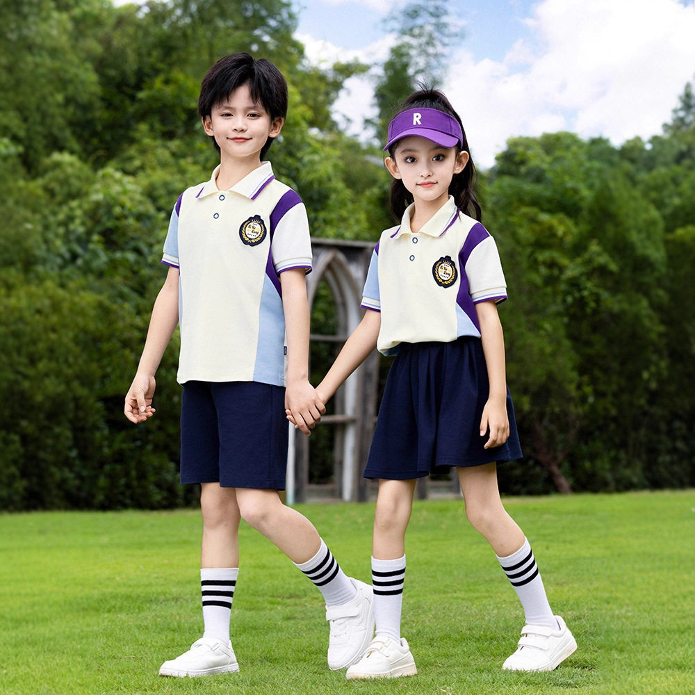 小学生校服学院风夏季套装幼儿园园服六一儿童演出服运动会班服