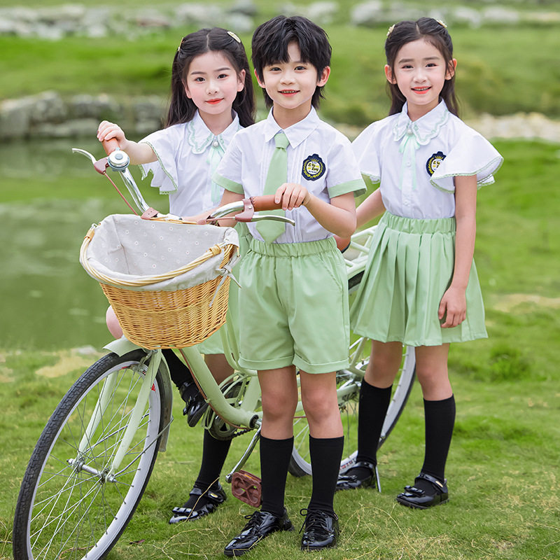 校服套装小学生英伦风夏季儿童班服幼儿园园服六一儿童节演出活动