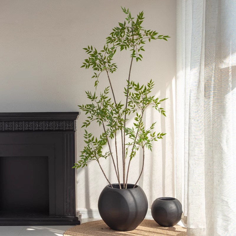 落地圆形大花盆家用阳台客厅装饰