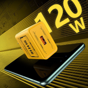 120氮化镓充电头四合一机甲套装 gan充电器超级快充二拖二数据线适用华为苹果OPPO小米手机充电头