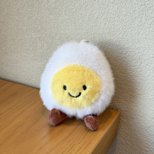 趣味荷包蛋毛绒玩具食物公仔可爱水煮蛋挂件笑脸玩偶公仔礼品