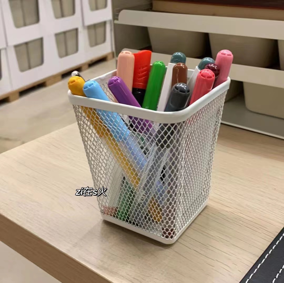 笔筒简约文具桌面储物盒1个宜家