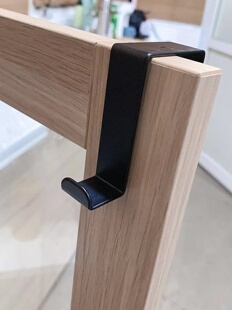 斯库维肯 门挂钩黑色2个房门柜门后挂钩免打孔挂架宜家国内代购