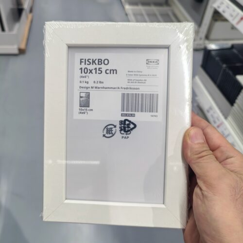 菲斯画框白色照片塑料宜家