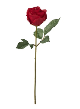 宜家国内代购 思米加 人造花玫瑰花红色40厘米假花仿真花装饰摆件