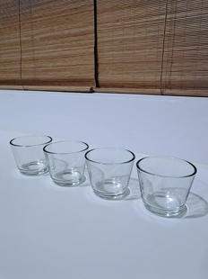 佳莱 小圆蜡烛托蜡烛台玻璃杯4个浪漫装饰摆件宜家国内代购