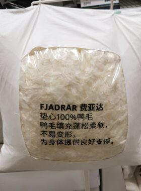 费亚沙发靠枕抱枕枕芯羽绒宜家