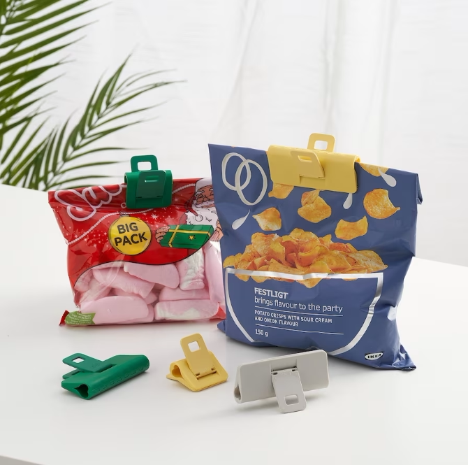 约林嘉波 密封夹9件套食品袋封口夹防潮夹子宜家国内代购