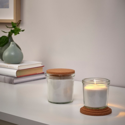 斯比列香味烛盖子软木蜡烛防尘