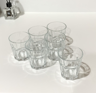 博克尔 杯子透明玻璃泡茶果汁喝水杯6只装270毫升宜家国内代购