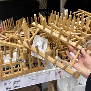 奥比特 盘子架竹制砧板收纳碗架滤水架厨房置物架宜家国内代购
