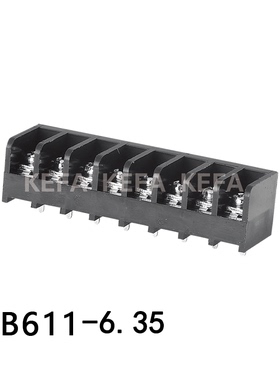 栅栏式接线端子 HB611-6.35 PCB接线端子
