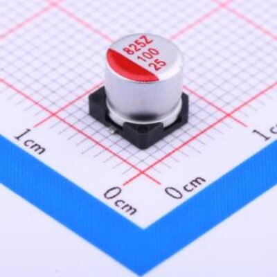 SVZ1EM101E06E00RAXXX固态电容100uF±20%25V封装：SMD,D6.3xL6mm