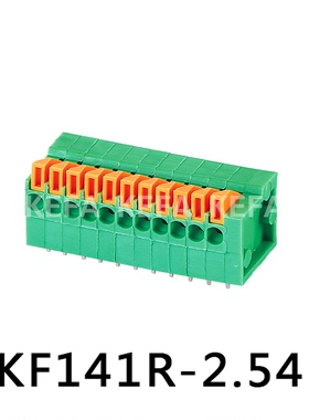 弹簧式PCB接线端子 KF141R-2.54 间距2.54MM 极数1P-XXP 可拼接