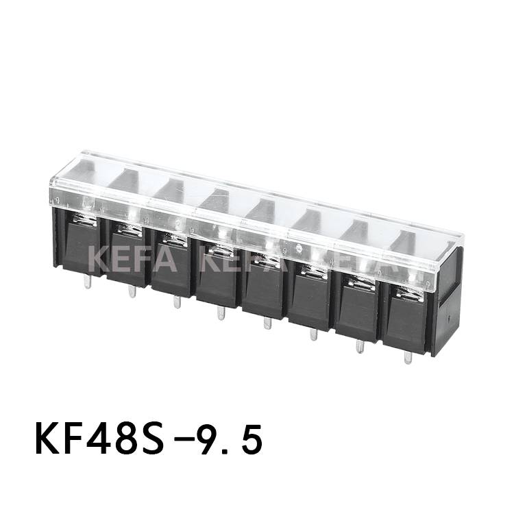 栅栏式接线端子 KF48S/48SM-9.5 间距9.5MM 2P-30P 带盖带耳朵