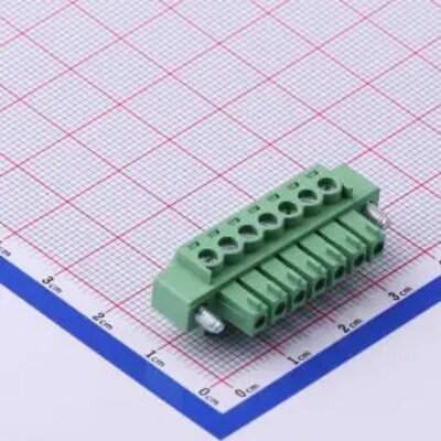 WJ15EDGKM-3.81-7P 插拔接线端子3.81mm带耳朵 1X7P 螺丝法兰固定