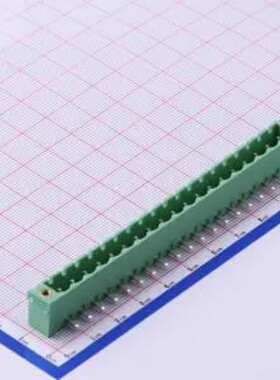 WJ2EDGRM-5.08-19P 插拔式5.08mm接线端子1x19P 弯插螺丝固定绿色