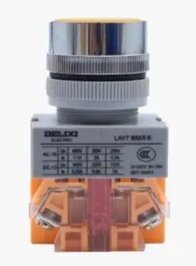 DELIXI(德力西) LAY7 平钮 LAY7-01BN 黄色 LAY701BN52