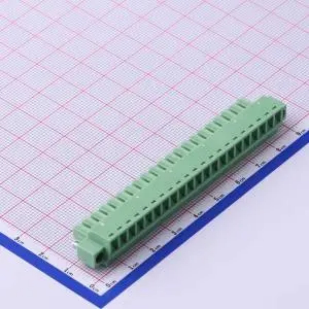 WJ15EDGKM-3.81-21P 插拔接线端子3.81mm带耳朵1X21P螺丝法兰固定