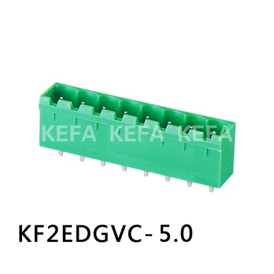 KF2EDGVC-5.0 环保封口 2P3P4P6P12P-20P 间距5.0 插拔式接线端子