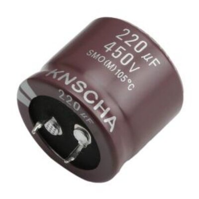 牛角型电解电容 220uF ±20% 450V 封装: 插件,D30xL25mm
