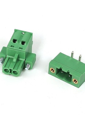 插拔式接线端子 DB2ERM-5.08 间距5.08 带法兰 2P/7P/10P 绿色