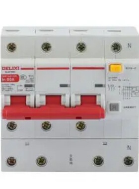 大电流漏电保护断路器DZ47vLE-125 3P+N li(D)80A DZ47VLE1256D80