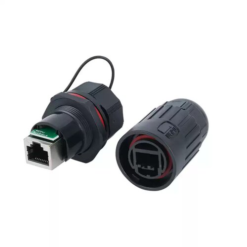 威浦weipu防水网络连接器RJ45网线插座RJ45F6航空插头RJ45F71RA