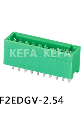 科发电子接线端子插拔式免螺丝KF2EDGV-2.5/2.54mm2P3P4P12P 环保