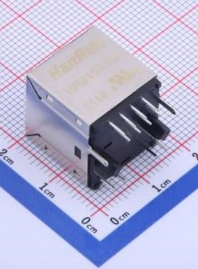 HR915310A 以太网连接器(RJ45 RJ11) 直插 带LED 封装：插件 管装