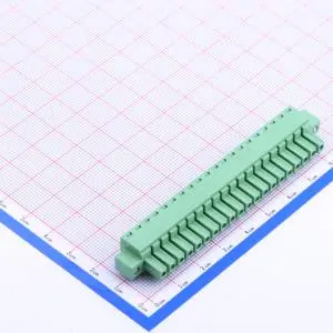 WJ15EDGKM-3.81-20P 插拔接线端子3.81mm带耳朵1X20P螺丝法兰固定