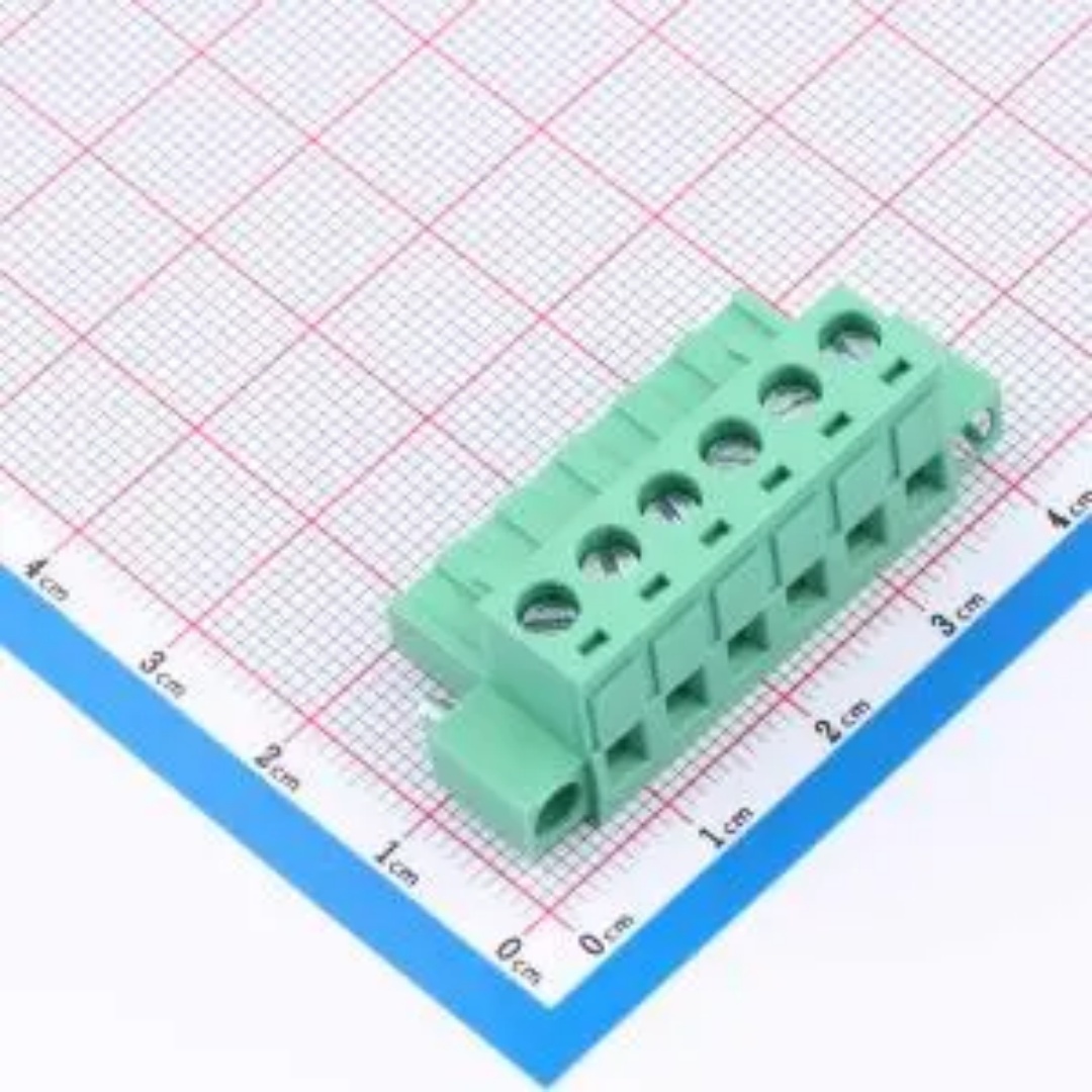 WJ2EDGKM-5.08-6P 插拔式5.08mm接线端子 螺丝固定 1x6P 每排P数6