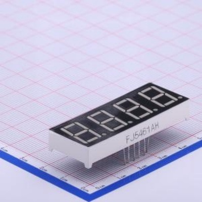 LED数码管 4位0.56英寸红色数码管 共阴极FJ5461AH 红色 封装插件