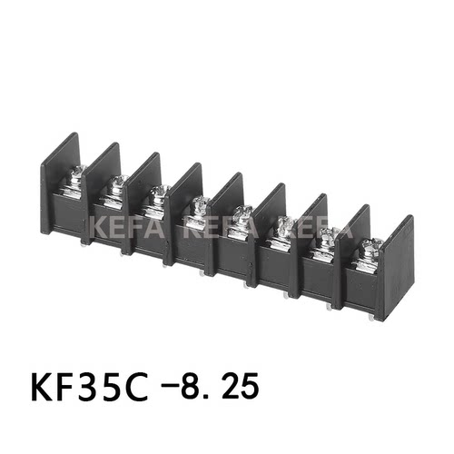 栅栏式 接线端子 KF35C-8.25 间距8.25MM  黄铜 镀锡