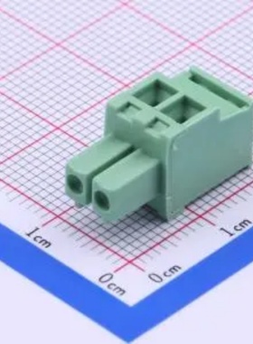 WJ15EDGKB-3.81-2P 插拔接线端子3.81mm 绿色1x2P 排数:1每排P数2