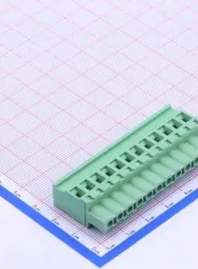 WJ2EDGKB-5.08-12P 插拔式 5.08mm绿色接线端子 1x12P 每排P数 12
