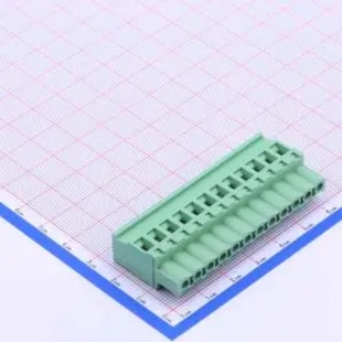 插拔式 12P 5.08mm绿色接线端子 1x12P WJ2EDGKB 每排P数 5.08