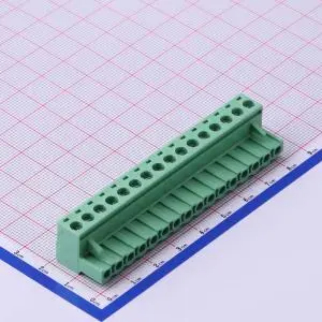 WJ2EDGK-5.08-16P 插拔式5.08mm接线端子 1x16P 排数1 每排P数 16