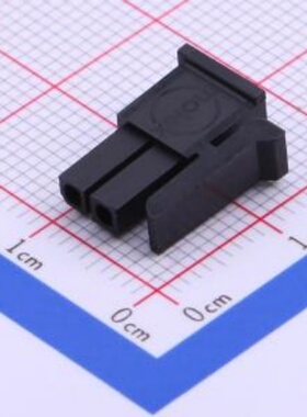 430250200胶壳线对板线对线2x1P 3mm封装P=3mm 不带翅带锁扣 黑色