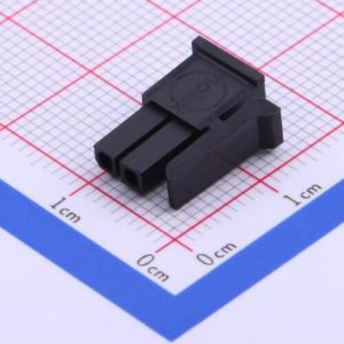 430250200胶壳线对板线对线2x1P 3mm封装P=3mm 不带翅带锁扣 黑色