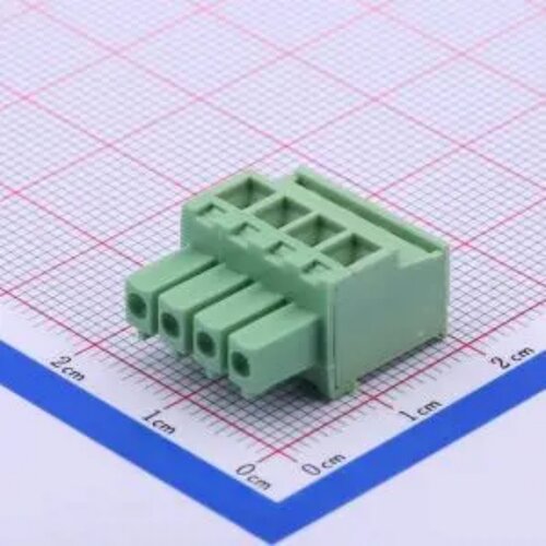 WJ15EDGKB-3.81-4P 插拔接线端子3.81mm 绿色1x4P 排数:1每排P数4