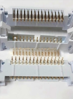 牛角 灰大牛 灰白色 DC2-16PL 2*8 弯脚 90度 全铜镀金