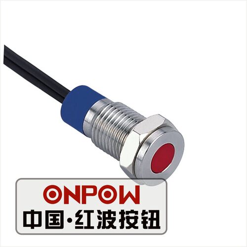 红波按钮GQ10T-D/N/Y信号指示灯φ10mm机器设备提醒高亮度信号灯