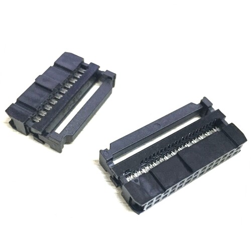 接插件 DENK 扁平线连接器 排线插头 FC-20P 间距2.54mm 全铜