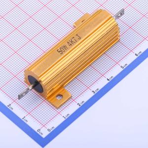 HoRX-50W-4K7-5% 铝壳/瓷管电阻 4.7kΩ ±5% 50W 封装：螺栓安装