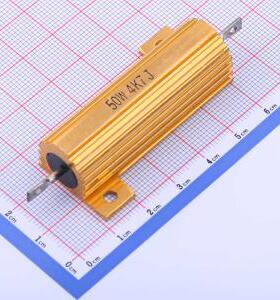 HoRX-50W-4K7-5% 铝壳/瓷管电阻 4.7kΩ ±5% 50W 封装：螺栓安装
