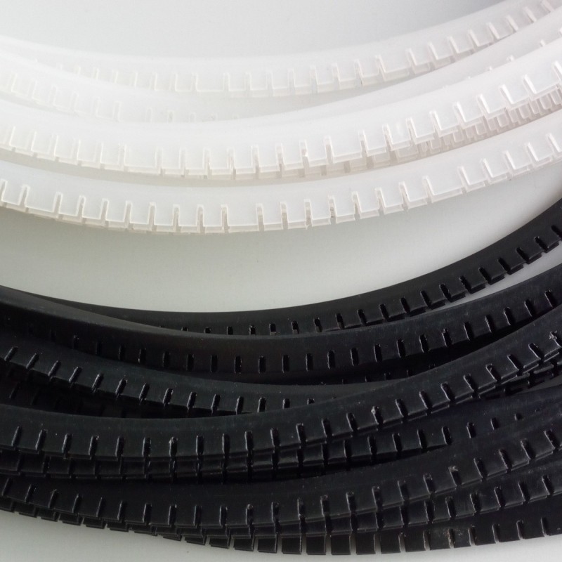 齿形保护套 护边 包角料 KG-024 2.4MM 白色 自由护线套 保护带