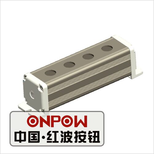 ONPOW中国红波金属按钮盒BXM47金属开关盒电气盒成套插座