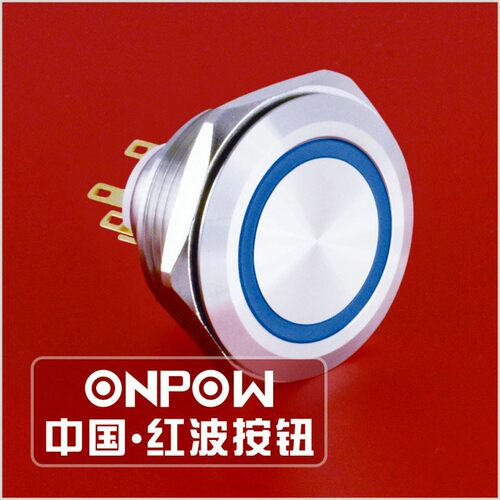 红波按钮金属LAS1GQ30-11E不锈钢启动按钮电脑开机机床车间安检用