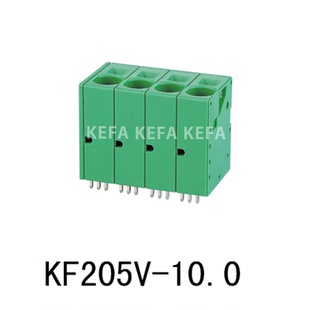 免螺絲 科發電子工廠直銷彈簧式 PCB接線端子KF205V 10.0mm 按壓式